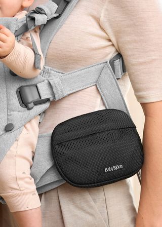 Pocket Pouch for Baby Carrier Mesh Black