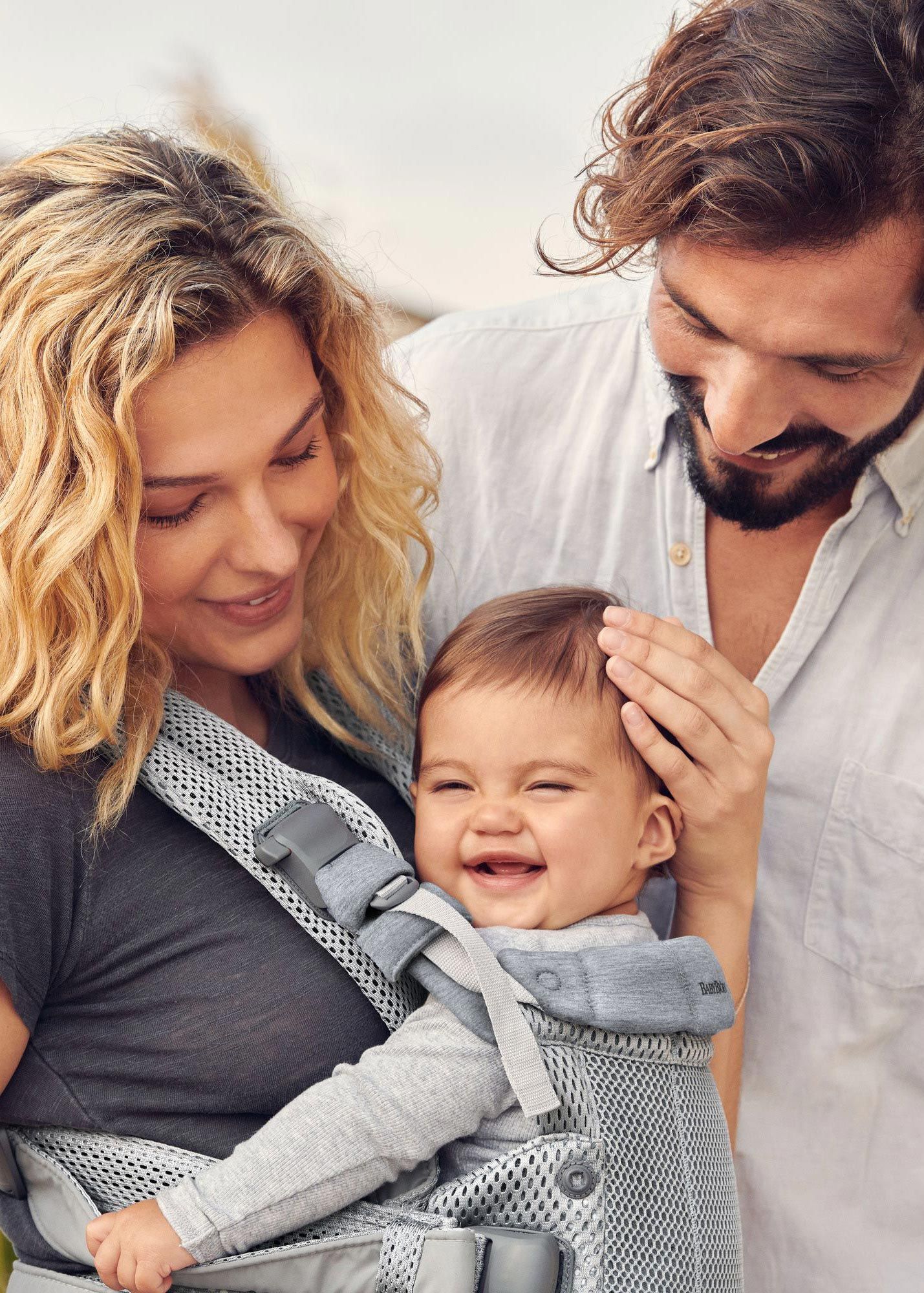 Baby Carrier Harmony in silver 3d mesh, BabyBjörn family
