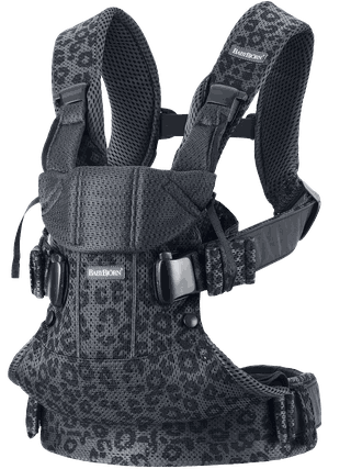 Baby Carrier One Air Anthracite/Leopard - 3D Mesh BabyBjörn