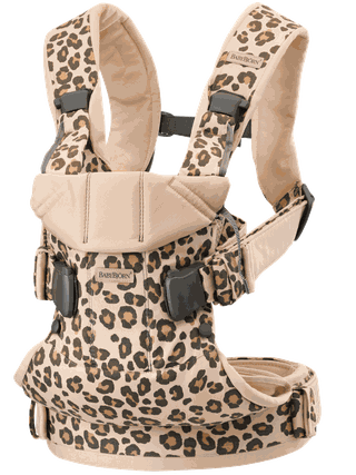 Baby Carrier One - Cotton, Beige/Leopard