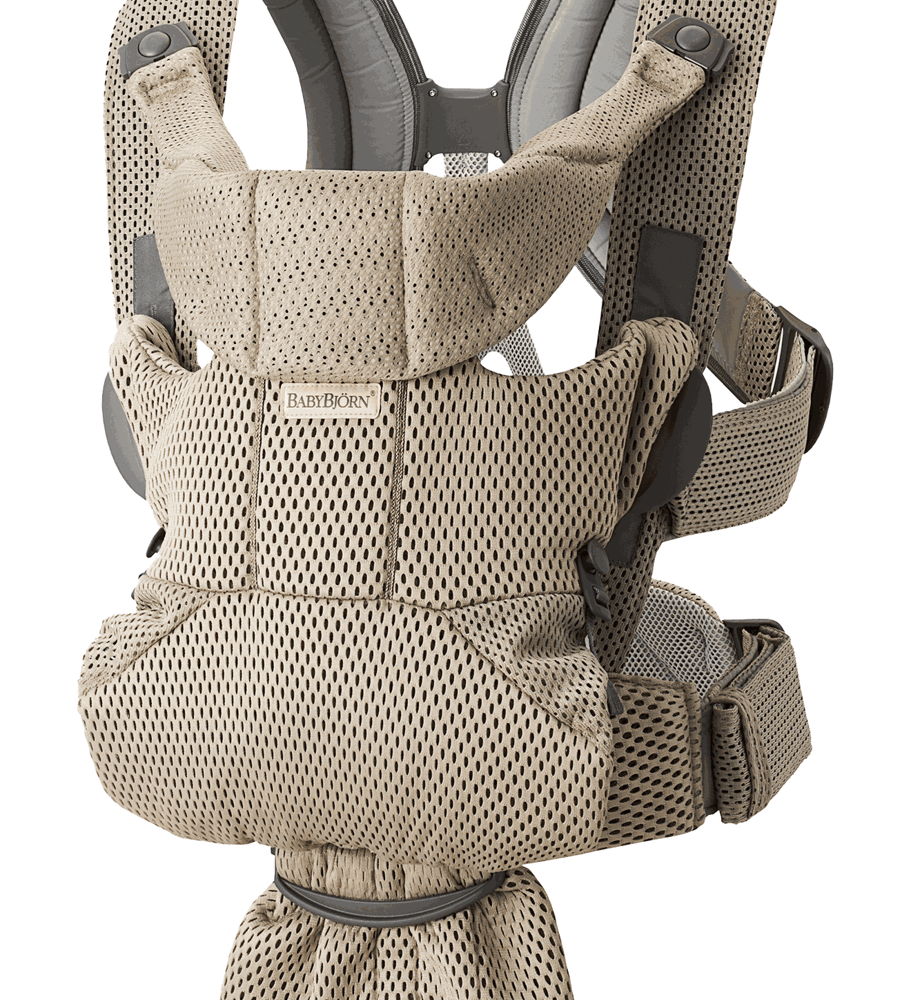 Porte-bébé Move - Gris beige / Mesh 3D (BabyBjörn) - Image 1