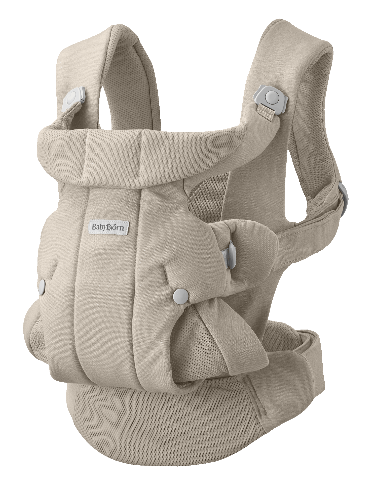 Baby Carrier Hold in Sand gray brushed woven - BabyBjörn