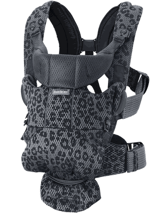 Baby Carrier Free Anthracite/Leopard - 3D Mesh BabyBjörn