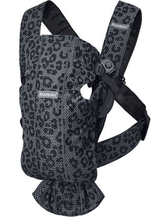 Baby Carrier Mini Anthracite/Leopard - 3D Mesh BabyBjörn