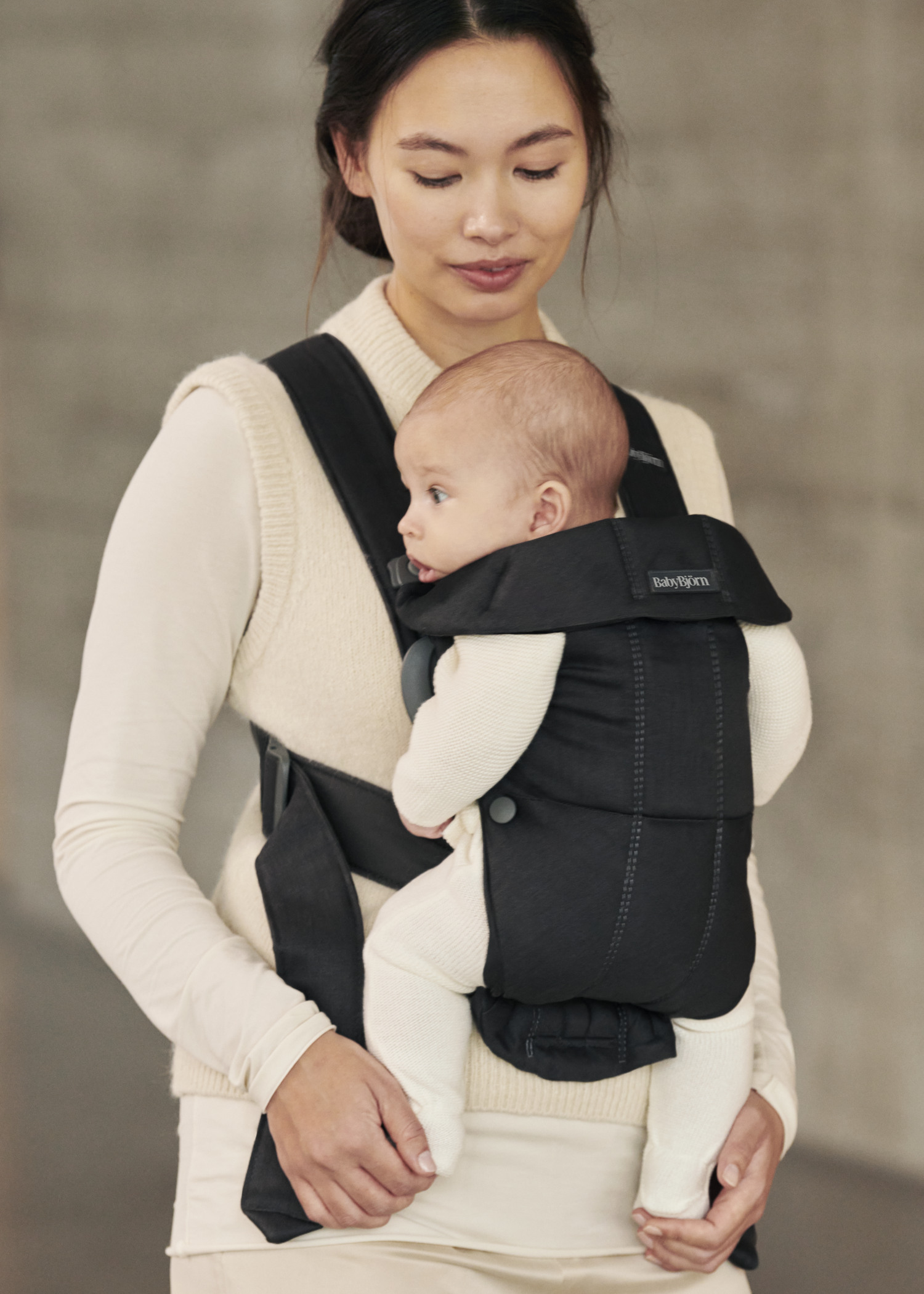Porte-bébé Mini - Noir / Tissé (BabyBjörn) - Image 11