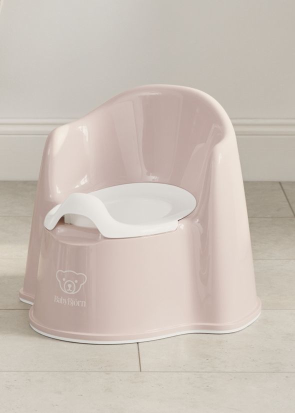Potty Chair Powder pink/White in BPA-free plastic