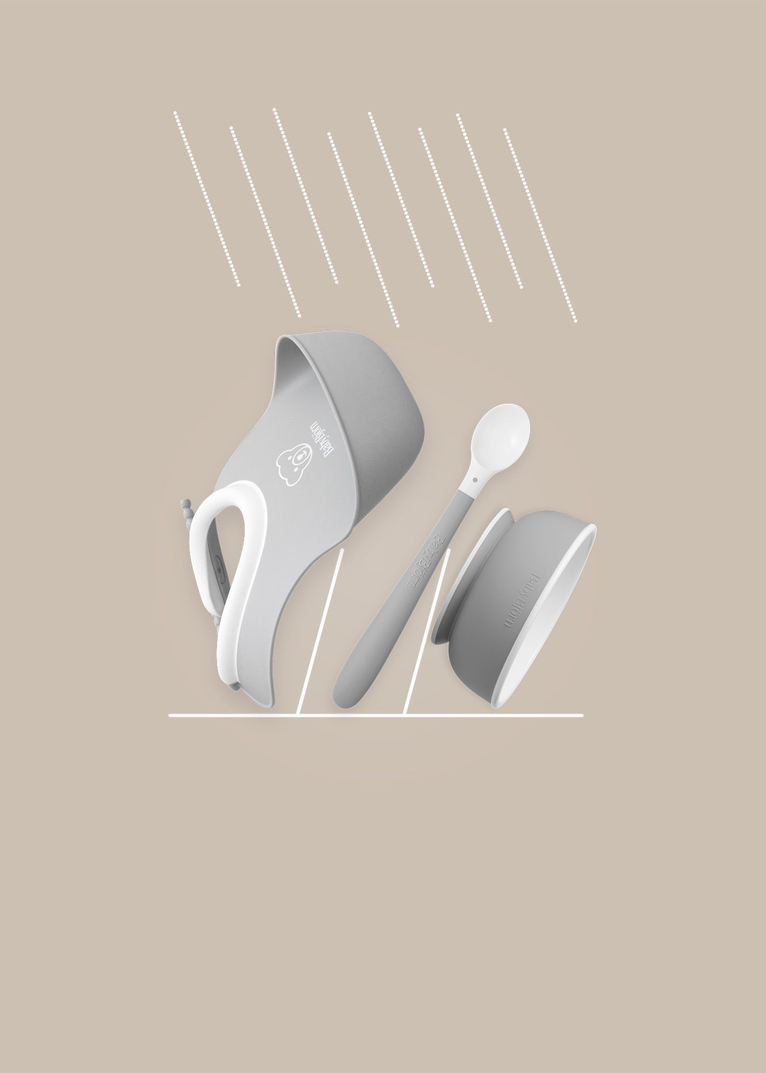 Tiny Tasters Baby Feeding Set, Feeding Spoon and Baby Bowl BabyBjörn