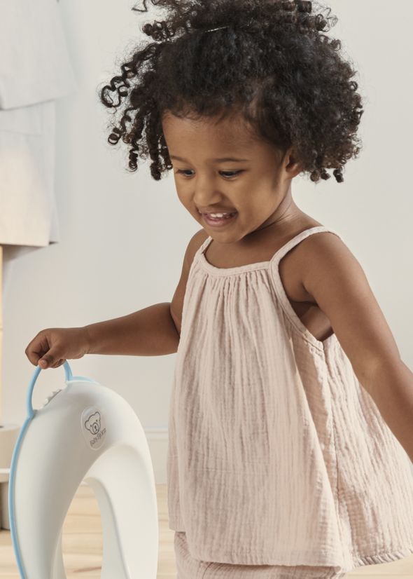 Toilet Training Seat White/Turquoise