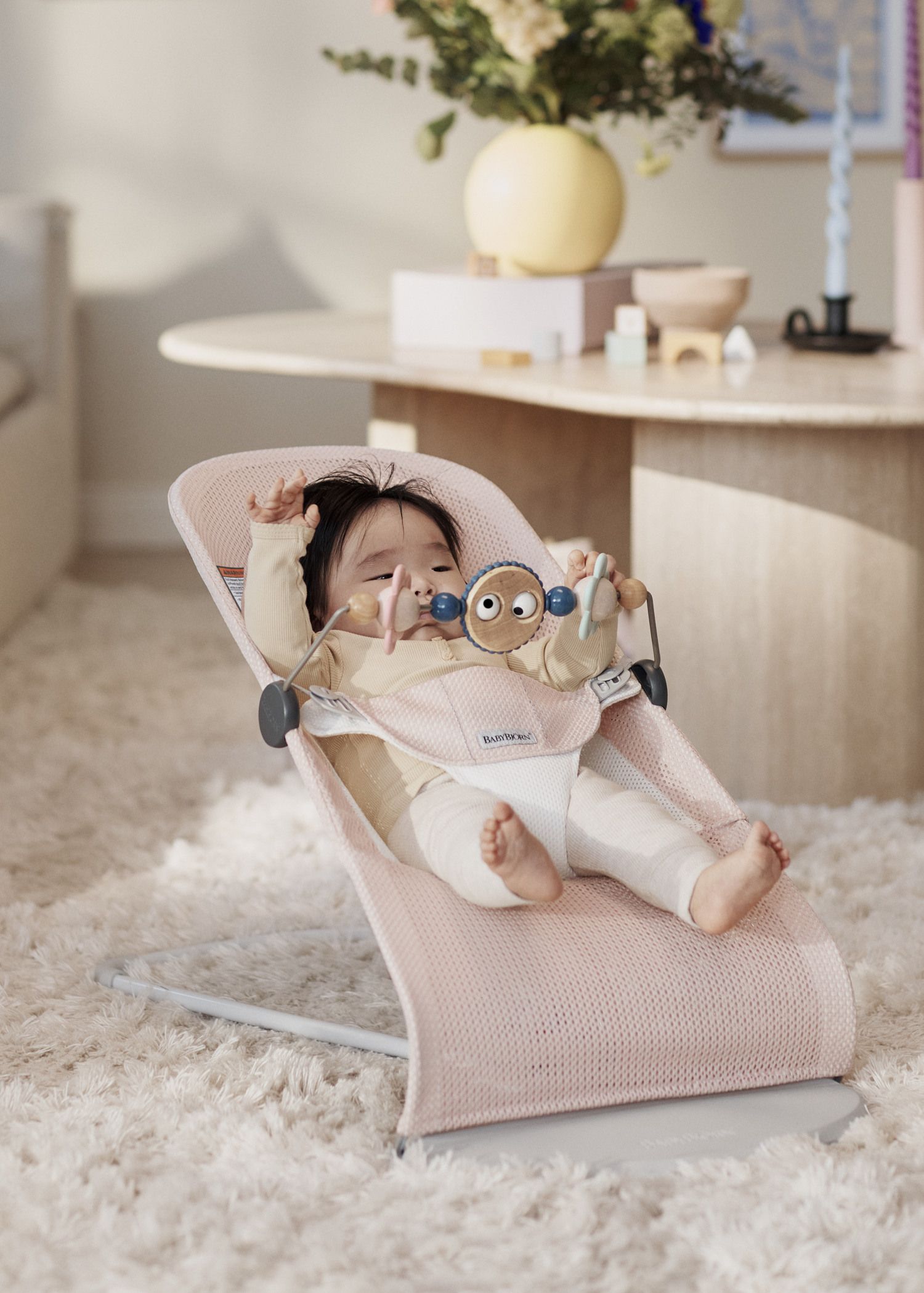 Black Friday & Cyber Monday at BabyBjörn Bouncer Balance Soft with fun toy bar Googly eyes