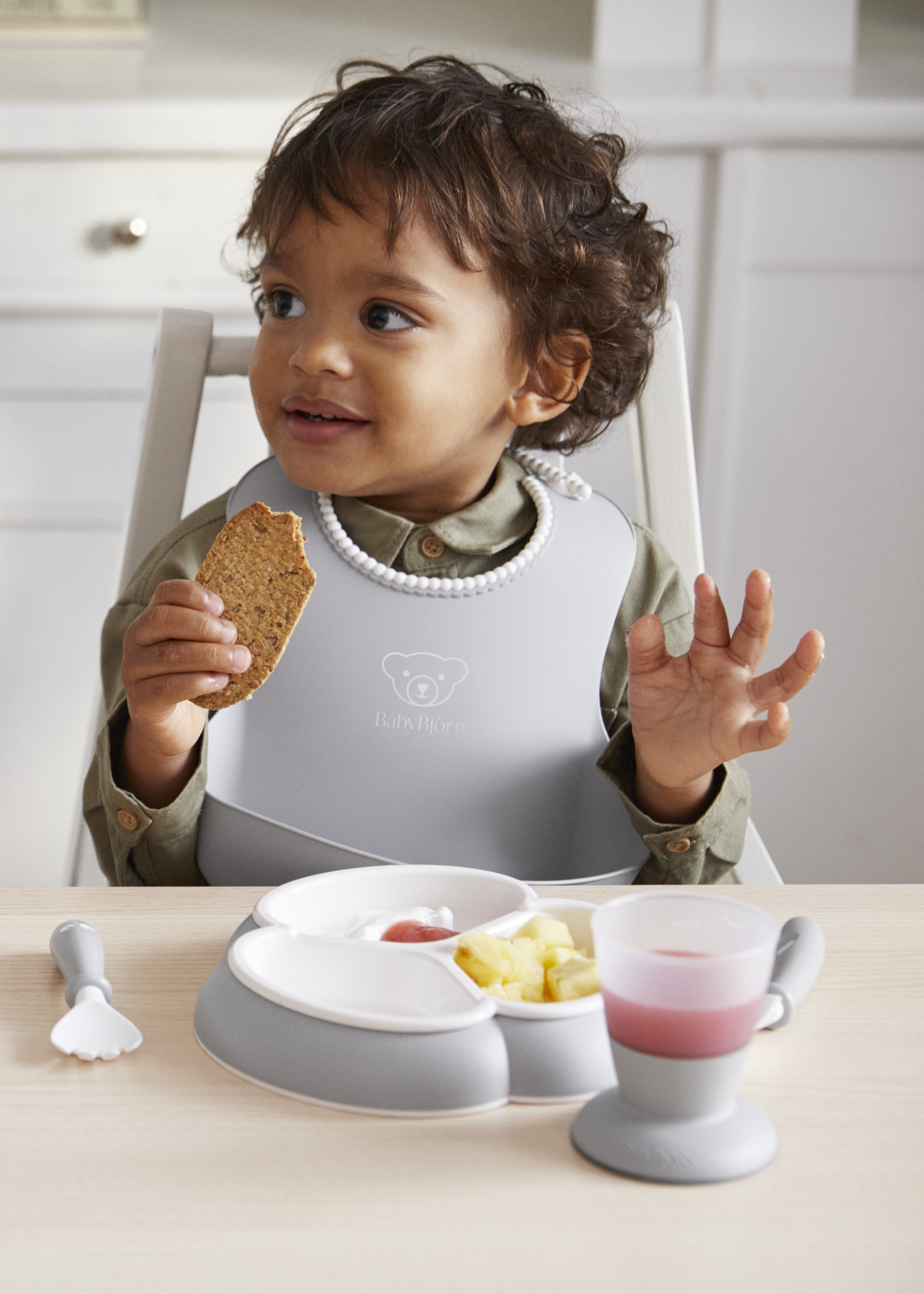 Ensemble repas, 8 pièces - Gris (BabyBjörn) - Image 4