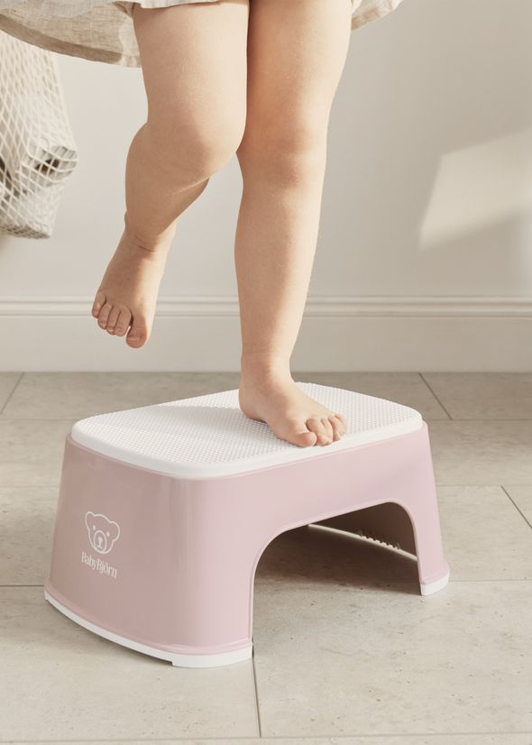 Step Stool Powder pink/White BabyBjörn