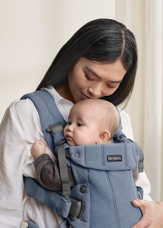 Baby Carrier Harmony in Blue Woven Mélange - BabyBjörn