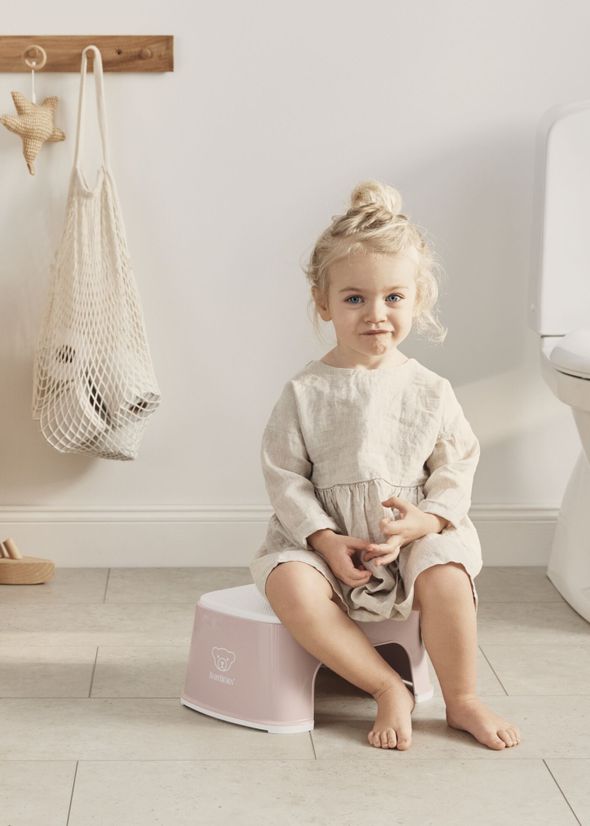Step Stool Powder pink/White BabyBjörn