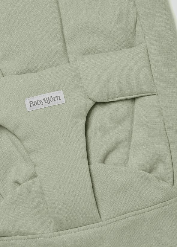 Fabric seat for bouncer Begin in Light green brushed woven - BabyBjörn