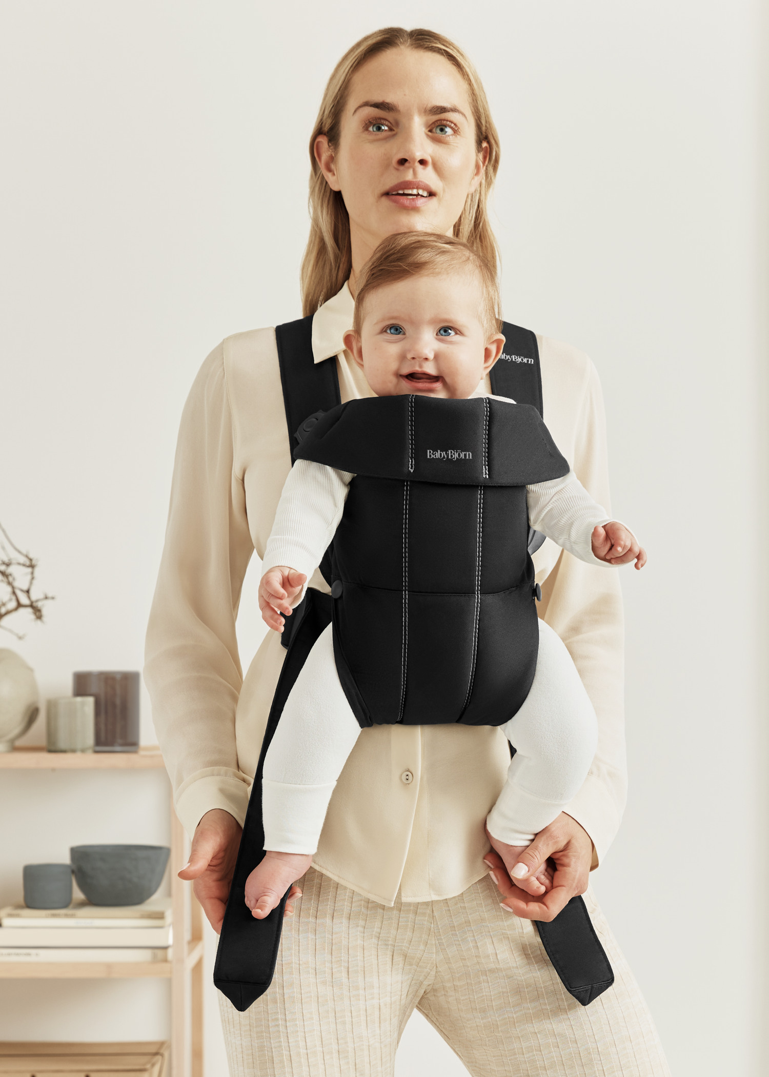 Porte-bébé Mini - Noir / Tissé (BabyBjörn) - Image 6