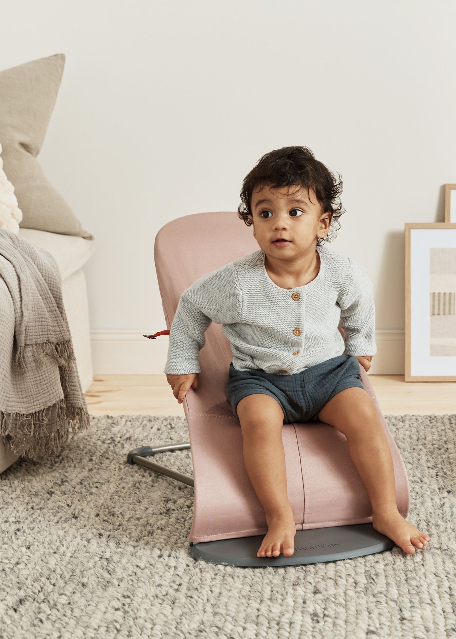 BabyBjörn Bouncer Bliss Dusty Pink