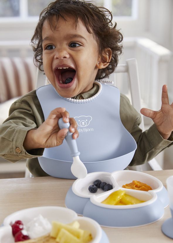 Baby Bib 2 pack Powder Blue Powder Green BabyBjörn