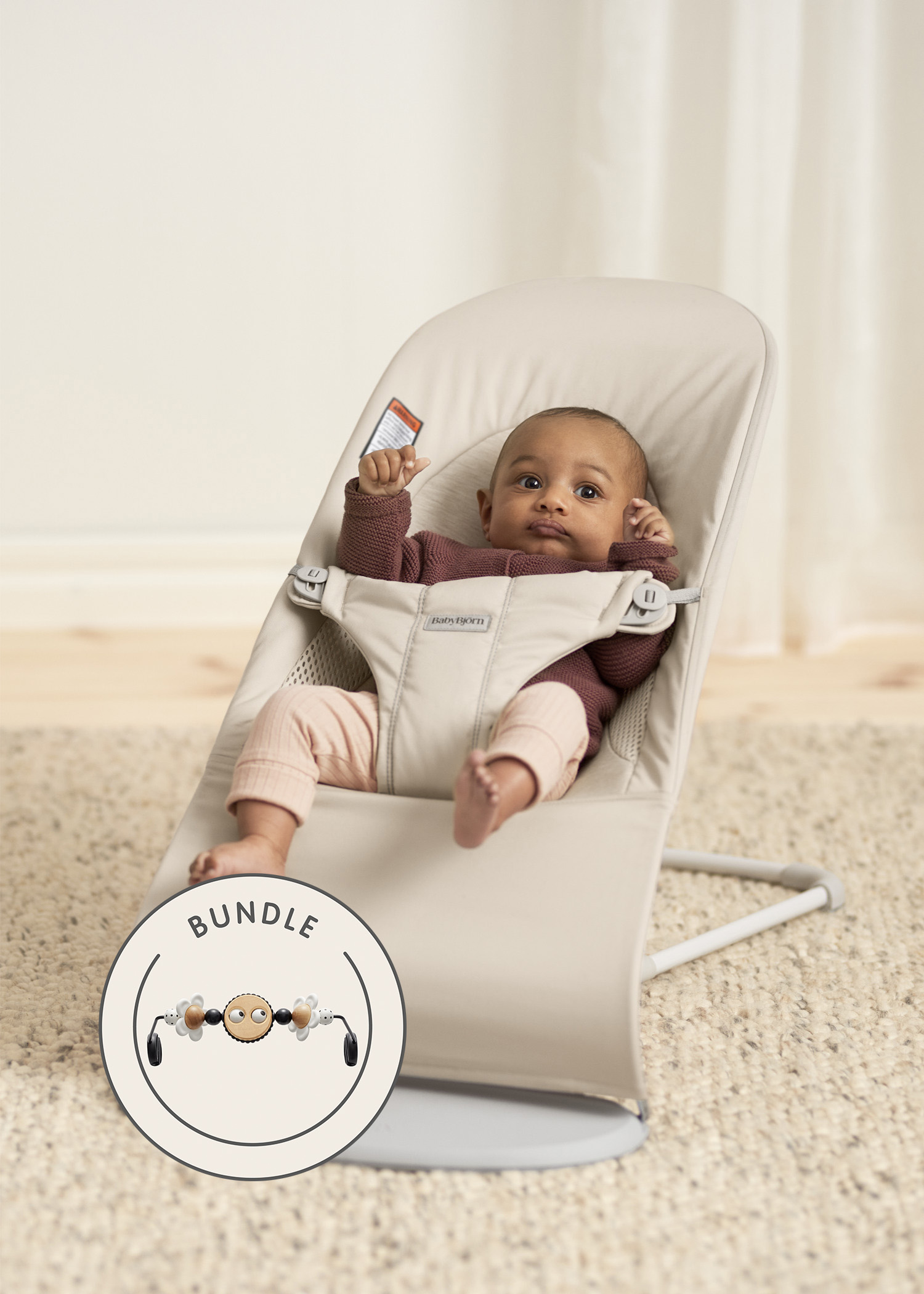 Bouncer Bliss & Balance Soft with matching toy | BabyBjörn