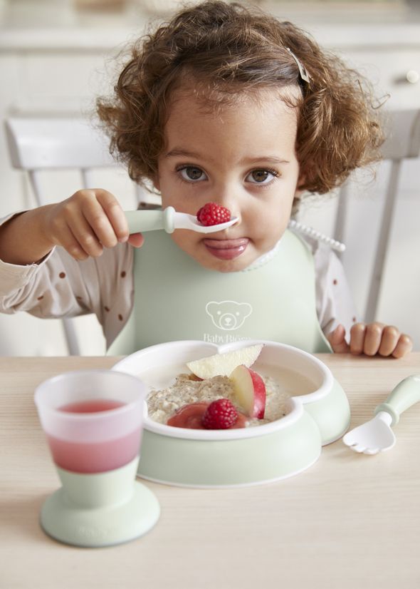 Baby Dinner set in powder green - BabyBjörn