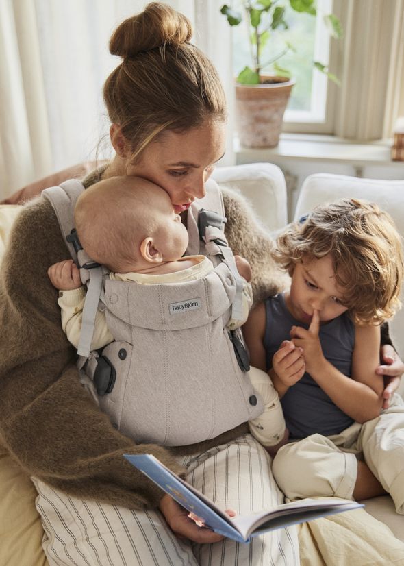 BabyBörn Baby Carrier Harmony Light Beige Woven Melange