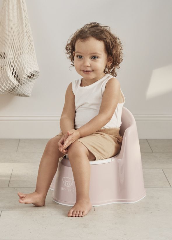 Potty Chair Powder pink/White in BPA-free plastic