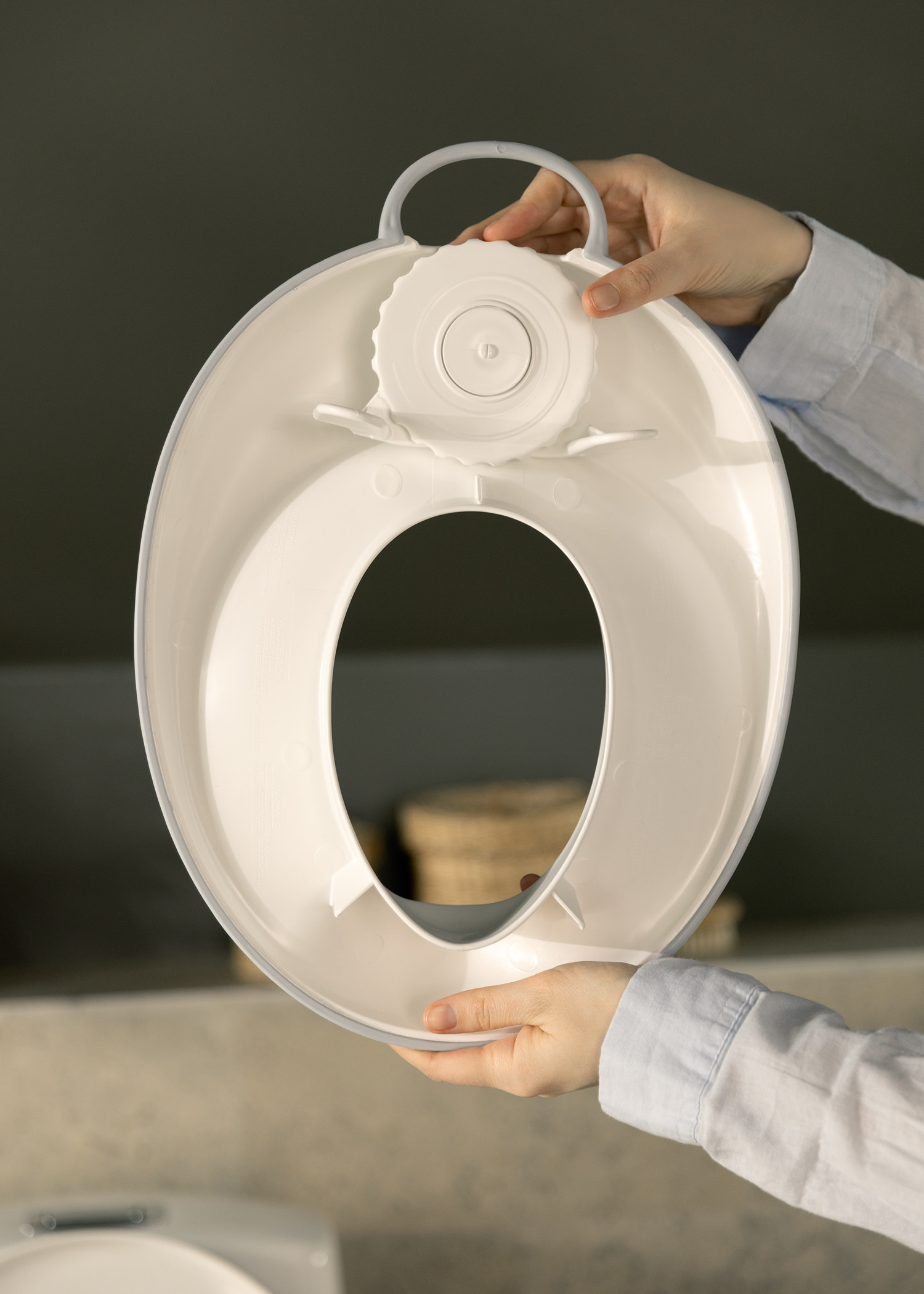 Froadp Toilettensitze für Kinder, Töpfchentrainer WC Sitz mit PU Spritzschutz, A