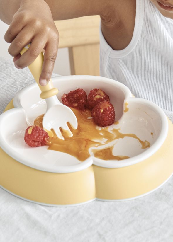 Baby Dinner Set 5 pcs Powder Yellow BabyBjörn