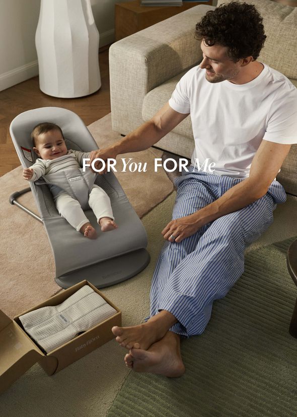 Baby Bouncer Balance Soft in tri-fabric -Woven jersey and mesh - BabyBjörn