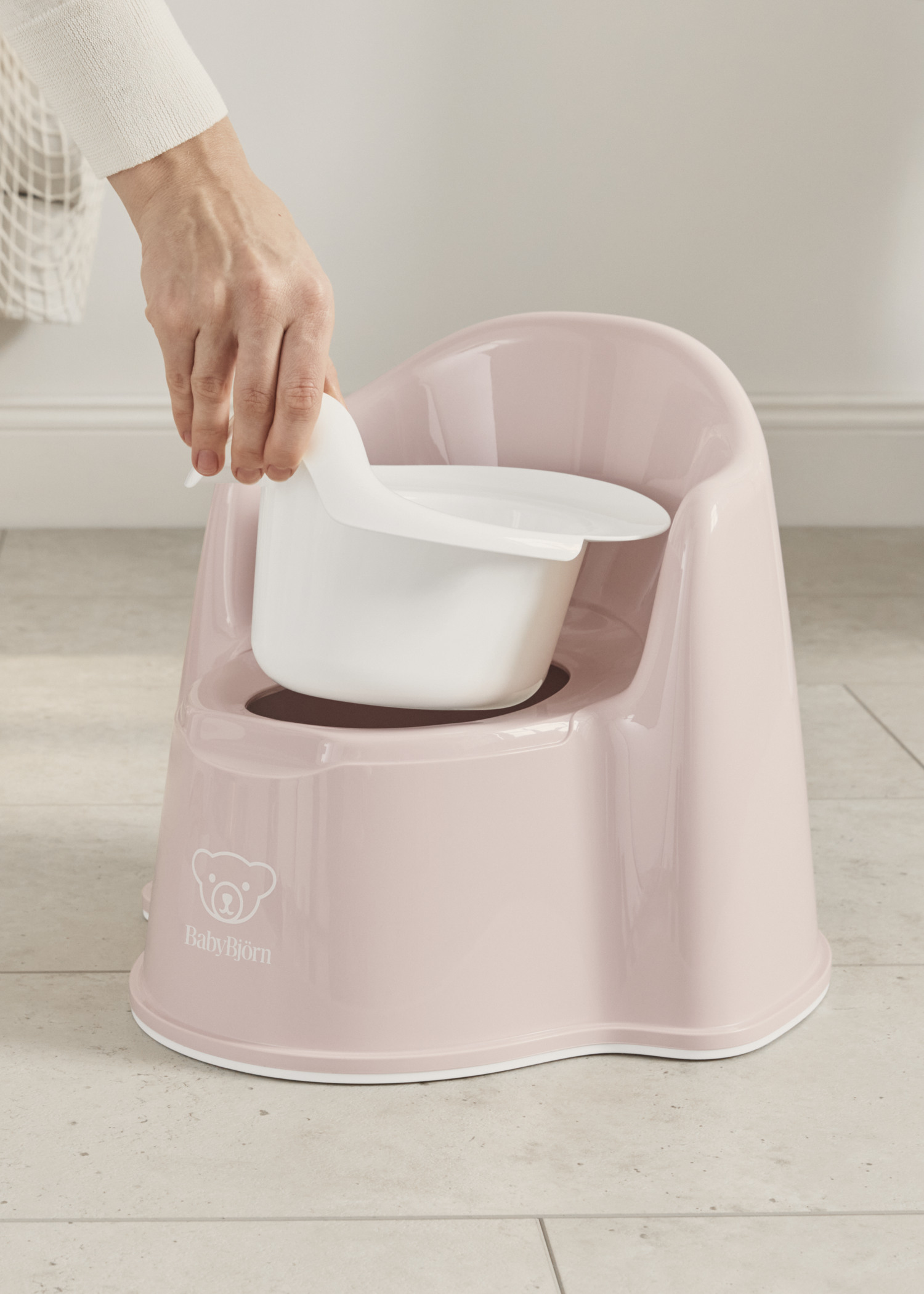 Pot Fauteuil - Rose pastel/Blanc (BabyBjörn) - Image 9