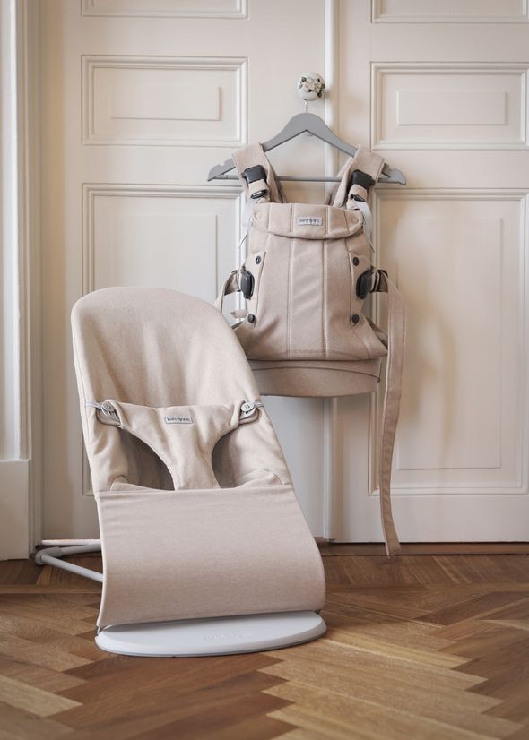 Baby Carrier Harmony and Bliss in light beige Woven Melange - BabyBjörn