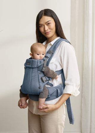 Baby Carrier Harmony in Blue Woven Mélange - BabyBjörn