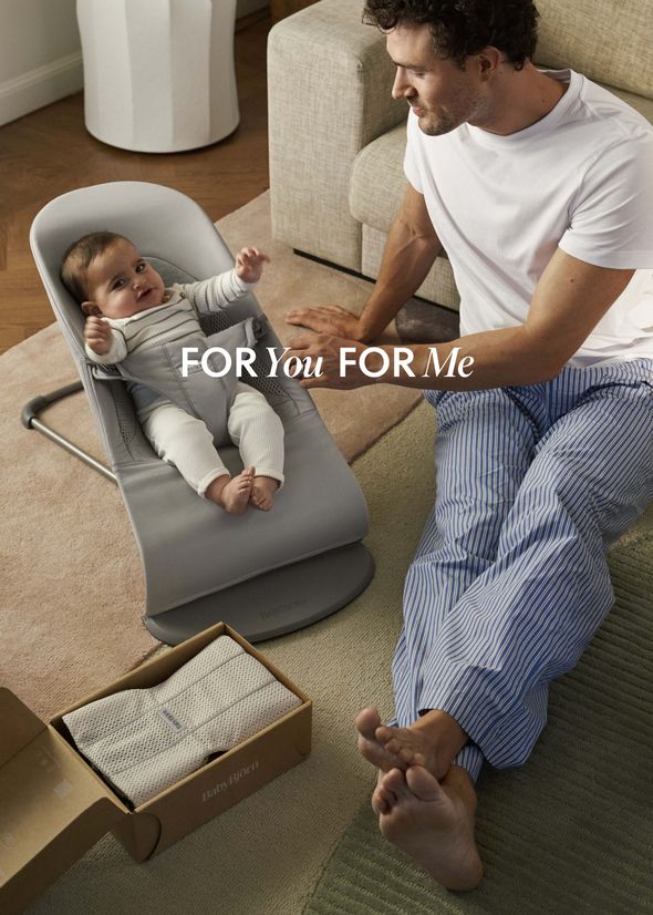 Baby Bouncer Balance Soft in tri-fabric -Woven jersey and mesh - BabyBjörn