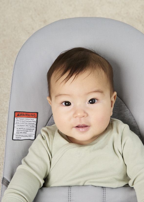 Bouncer Balance Soft in Light grey Woven/Jersey Trifabric - BabyBjörn