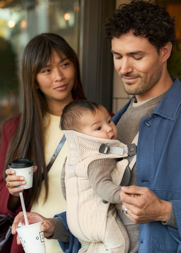 Baby Carrier Mini in cream 3D mesh