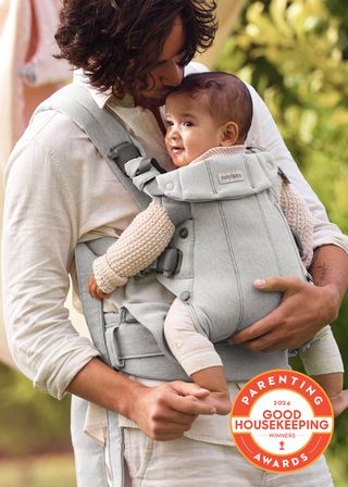 BabyBjörn Baby Carrier Harmony Woven Mélange Light Grey GH-US-Parenting Awards 2024