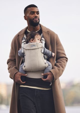 Baby Carrier Harmony in Light Beige Woven Mélange - BabyBjörn