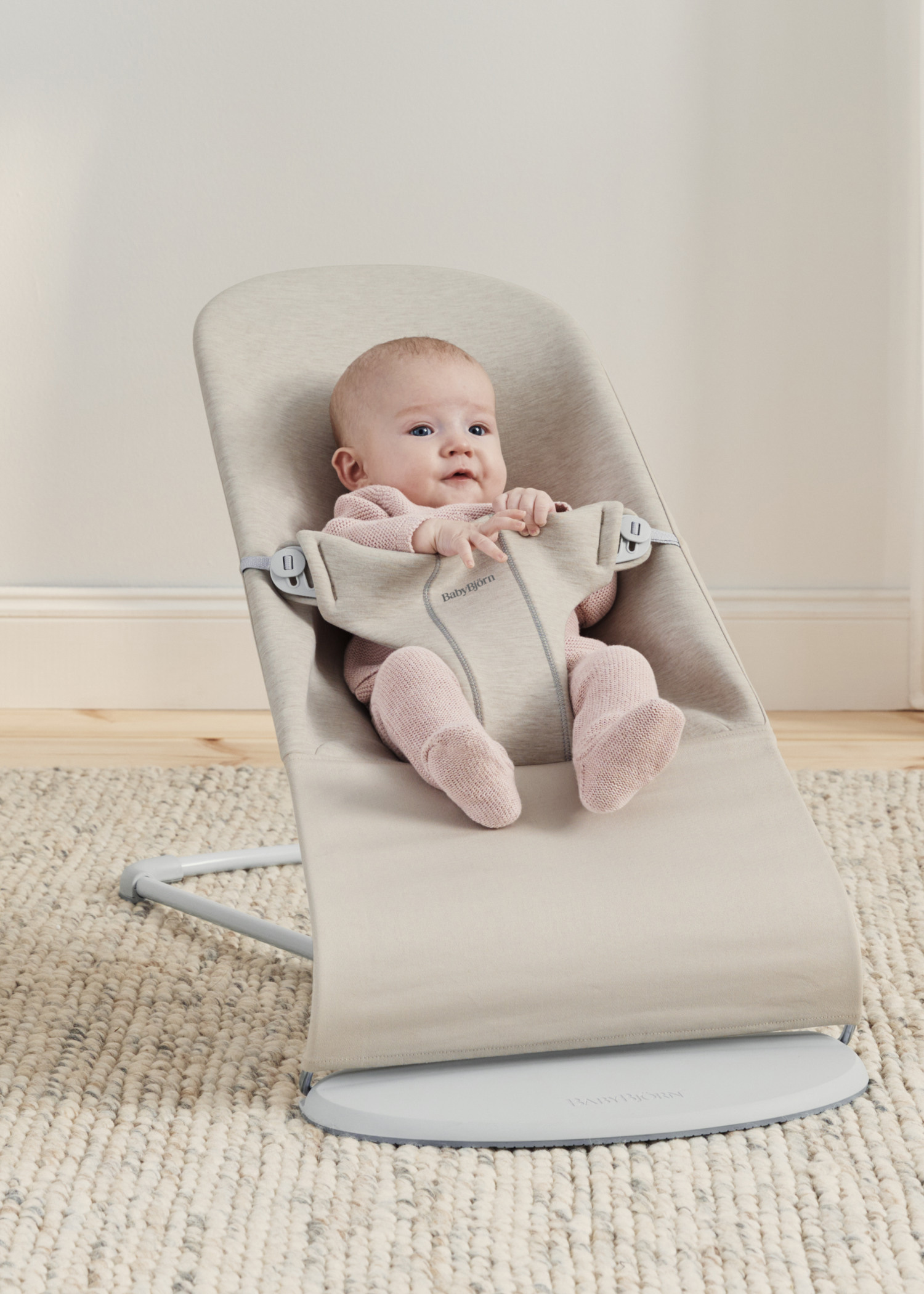 Transat Bliss - Beige clair / Jersey 3D / Gris clair (BabyBjörn) - Image 3