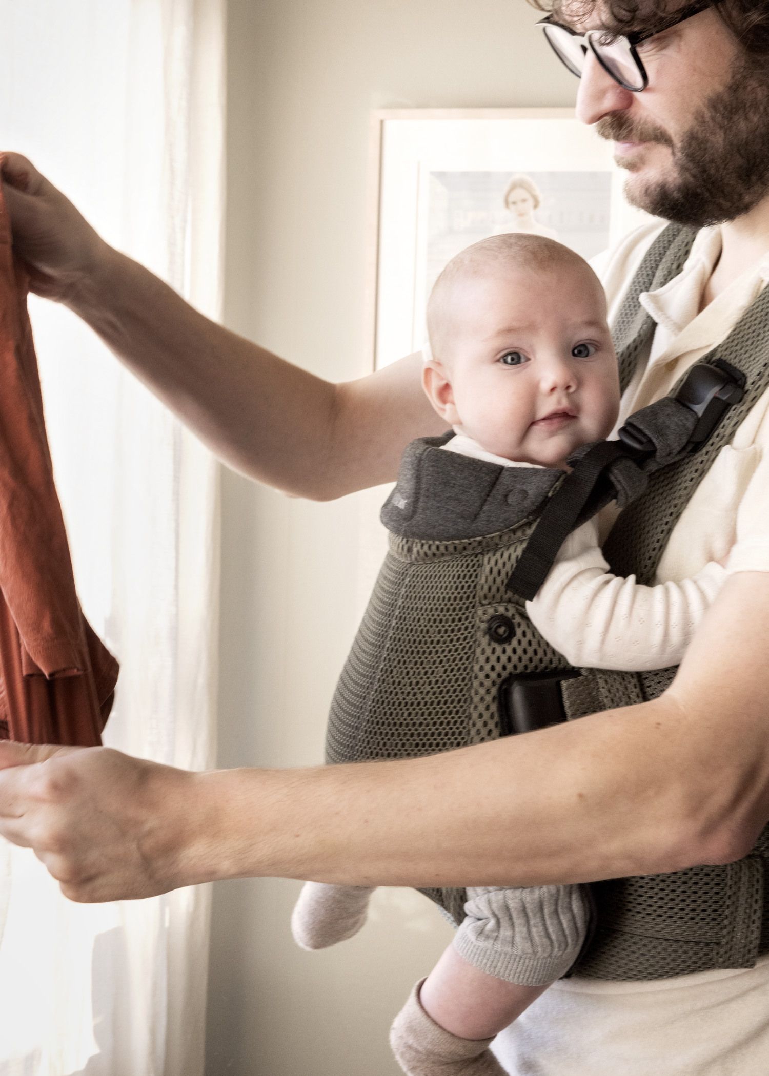 Baby Carrier Harmony in Dark green 3D mesh  - BabyBjörn