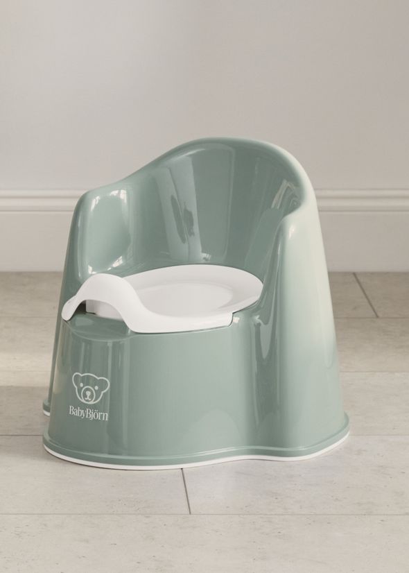 Potty Chair Deep green/White with removable inner potty - BabyBjörn
