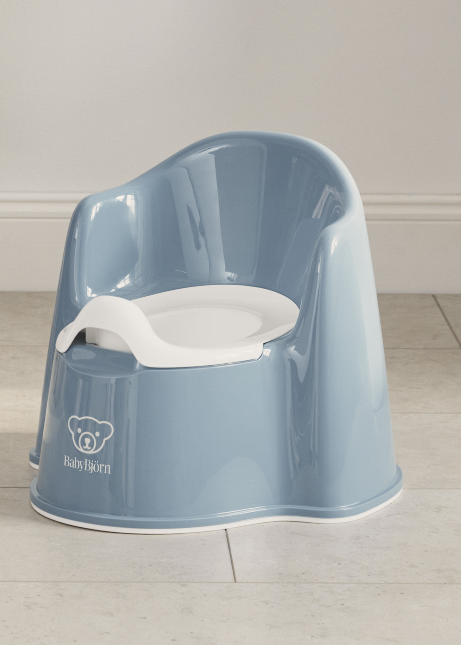BABYBJÖRN ベビーチェア 水色 取り外しトレイ付き 055269-potty-chair-deep-blue-