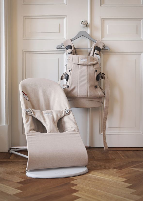 Baby Carrier Harmony and Bliss in light beige Woven Melange - BabyBjörn