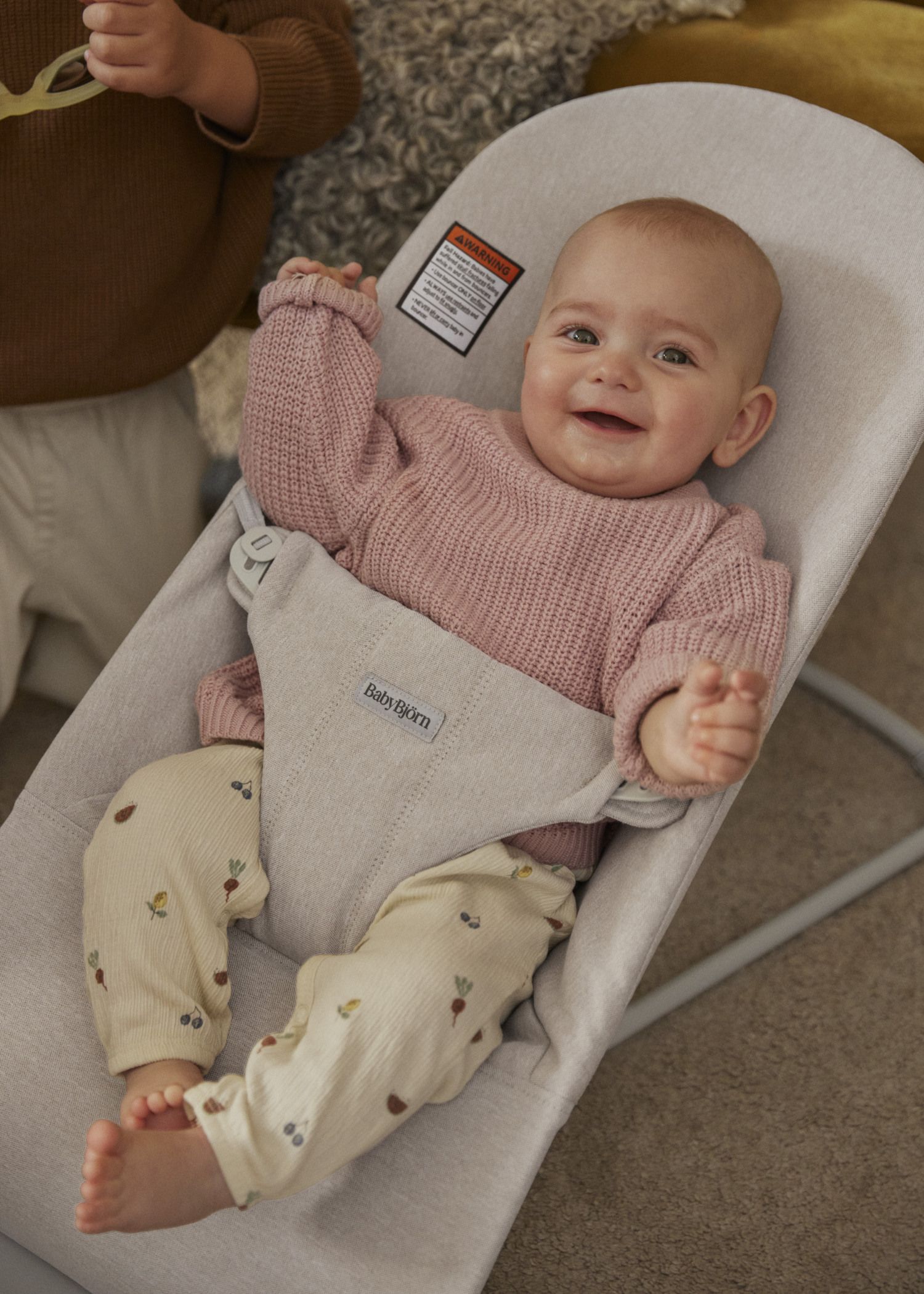 Bouncer Bliss in Beige Woven mélange - BabyBjörn