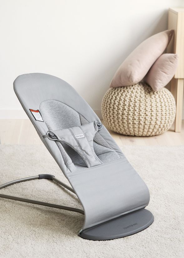 Bouncer Balance Soft in Light grey Woven/Jersey Trifabric - BabyBjörn