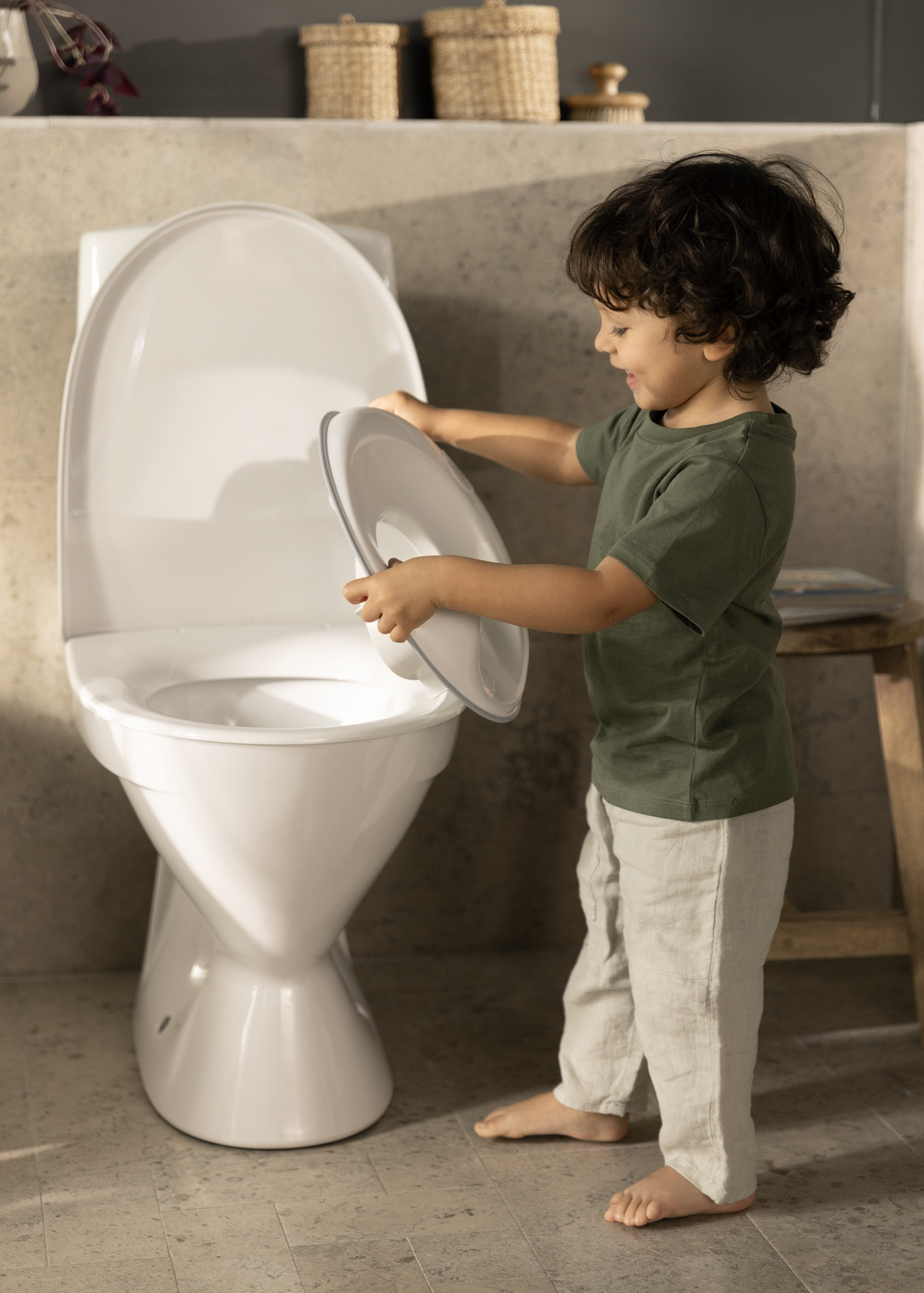 Bequemer Toilettensitz für Kleinkinder