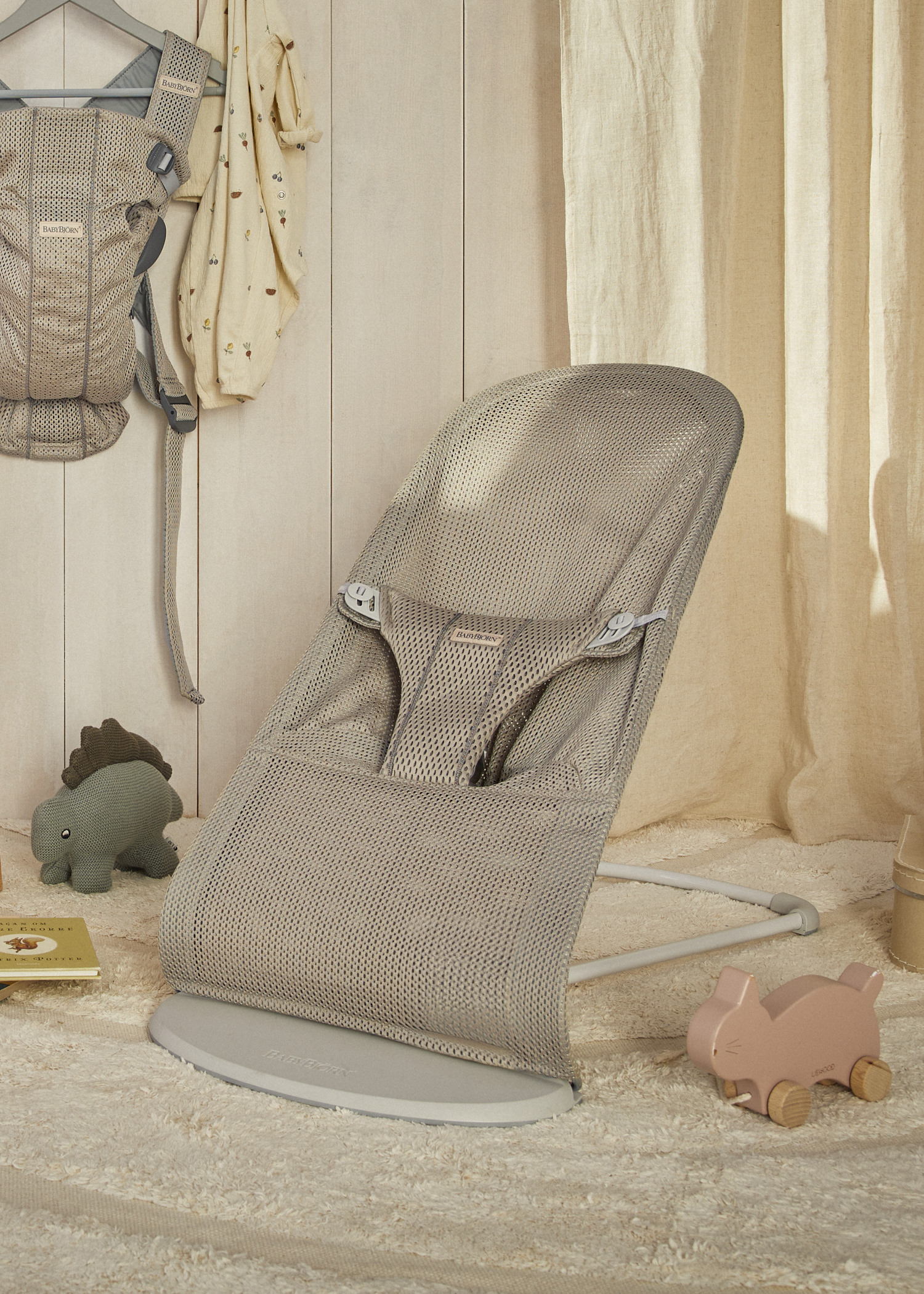 Transat Bliss - Gris-beige / Mesh / Gris clair (BabyBjörn) - Image 2