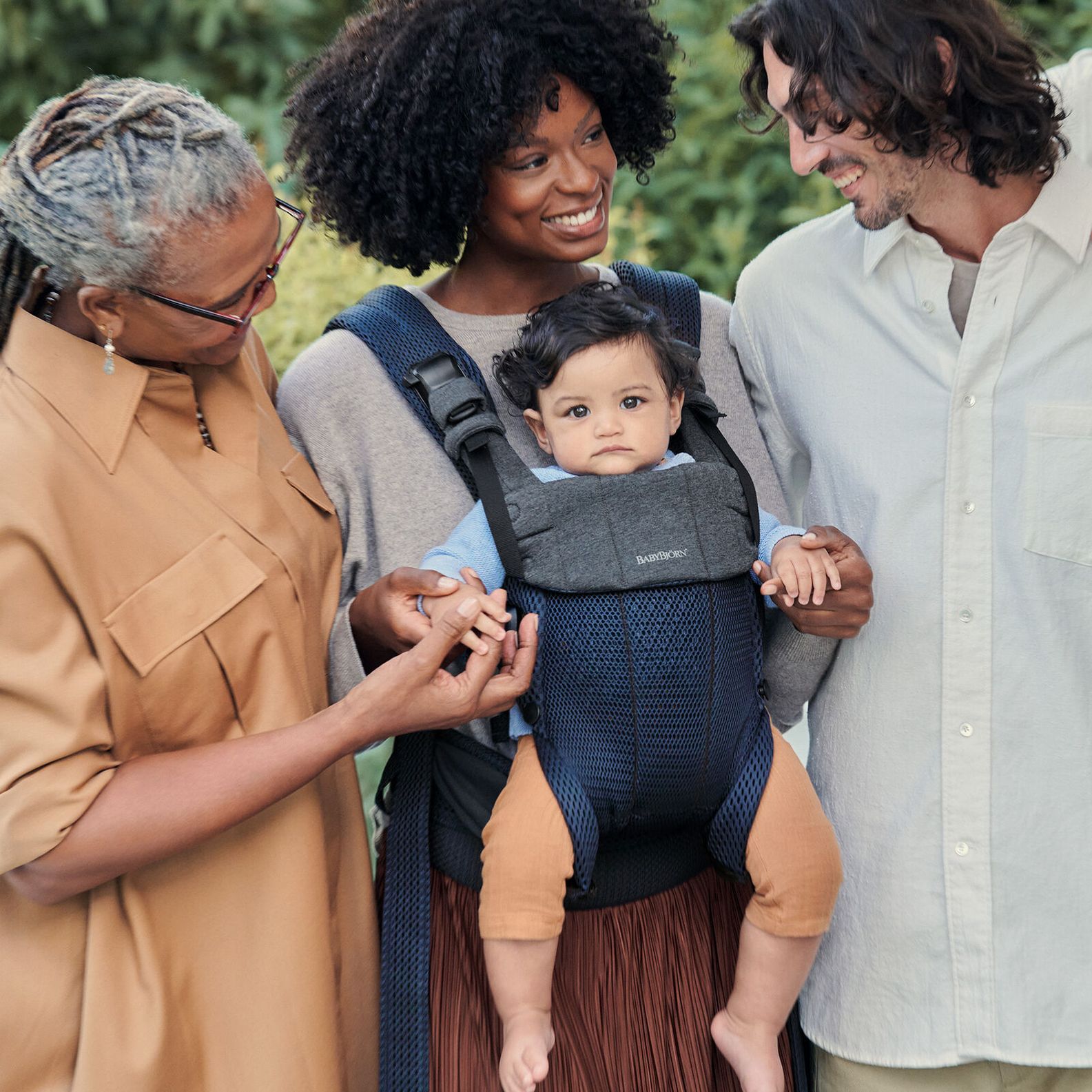 Navy Blue baby carrier Harmony in mesh