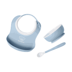 Baby Feeding set in Powder blue - BabyBjörn