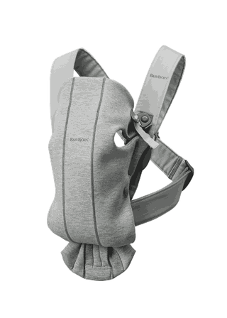 Baby Carrier Mini in Light grey 3D Jersey - BabyBjörn