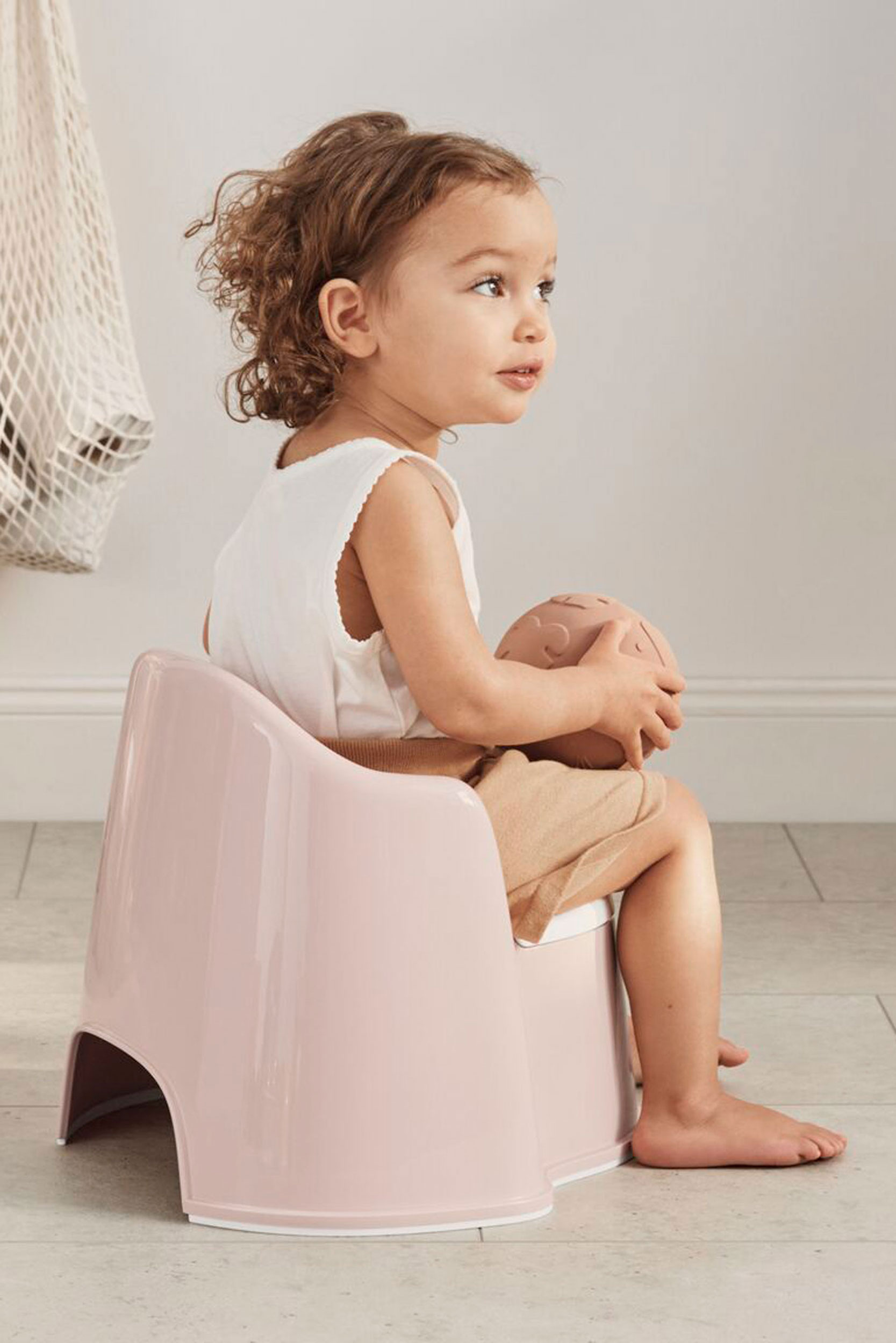 Pot Fauteuil - Rose pastel/Blanc (BabyBjörn) - Image 4
