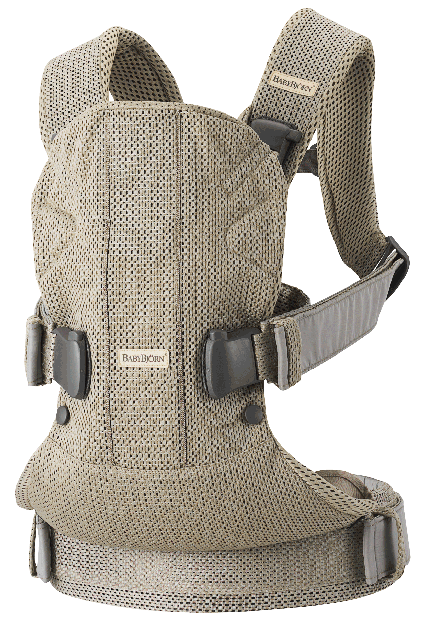 BabyBjörn Baby Carrier One Air ベージュ Baby Carrier One Air in flexible, airy mesh | BabyBjörn